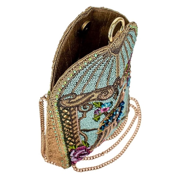 Mary Frances Pretty Parrot Beaded Crossbody Handbag - Picture 3 of 7